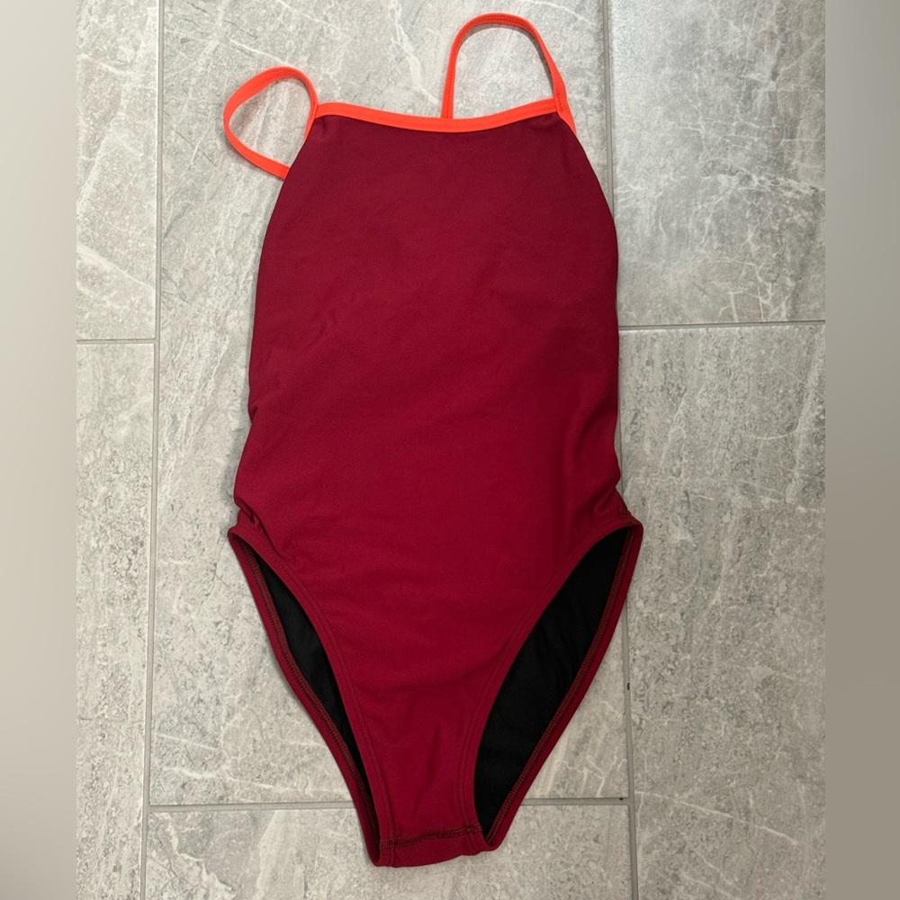 JOLYN “Perry” Burgundy with Neon Orange Trim